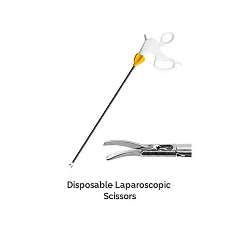 Disposable Laparoscopic Laparoscopic Curved Surgical Needle Holder Forceps Surgical Instruments