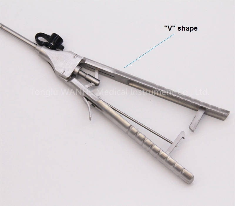 Laparoscopic Needle Holder with Rachet V Type Handle