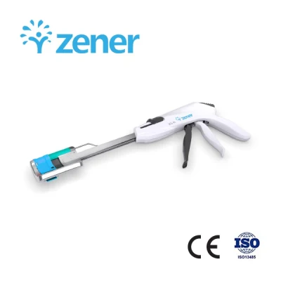 Zener Disposable Curved Stapler and Cartridge (ZCS45) with CE/ISO Certificate, for Colonic Surgery, Wholesale High Quality, Medical Surgical Instrument, Titaniu